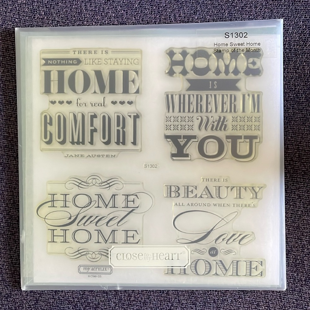 Set of 4 Close to my heart stamps